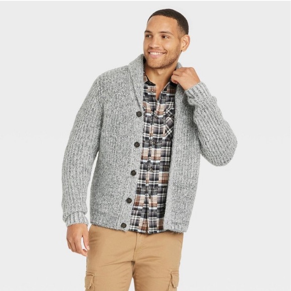 Goodfellow & Co Sweaters Mens Chunky Shawl Collared
